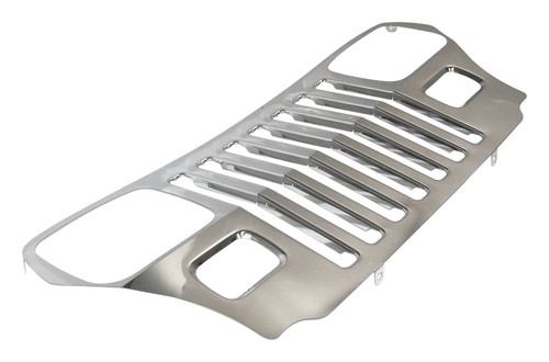 RT Off-Road RT34044 Stainless Steel Grille Overlay for 1987-1995 Jeep YJ Wrangler