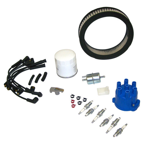 RT Off-Road TK32 Tune Up Kit for 1987-1990 Jeep SJ, J-Series w/ 4.2L Engine, Includes Distributor Cap & Rotor, Air Filter, Fuel