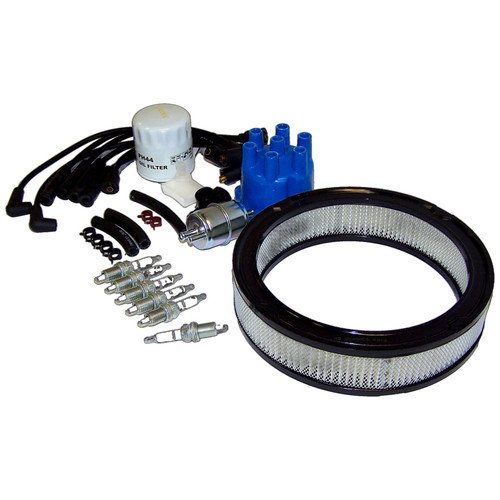 RT Off-Road TK29 Tune Up Kit for 1983-1986 Jeep CJ-5, CJ-7, CJ-8 w/ 4.2L Engine, Includes Distributor Cap & Rotor, Air Filter, Fuel