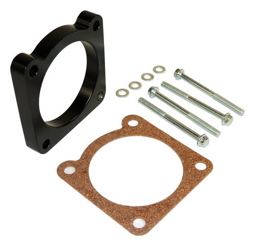 RT Off-Road RT35006 Half Inch Thick Black Anodized Aluminum Throttle Body Spacer Kit for 2012-2018 Jeep JK Wrangler w/ 3.6L or 3.0L