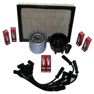 RT Off-Road TK11 Tune Up Kit for 1997-1998 Jeep ZJ Grand Cherokee w/ 4.0L Engine, Includes Distributor Cap & Rotor, Air Filter, Oil
