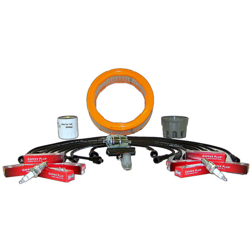 RT Off-Road TK31 Tune Up Kit for 1983-1986 Jeep SJ, J-Series w/ 5.9L Engine, Includes Distributor Cap & Rotor, Air Filter, Fuel