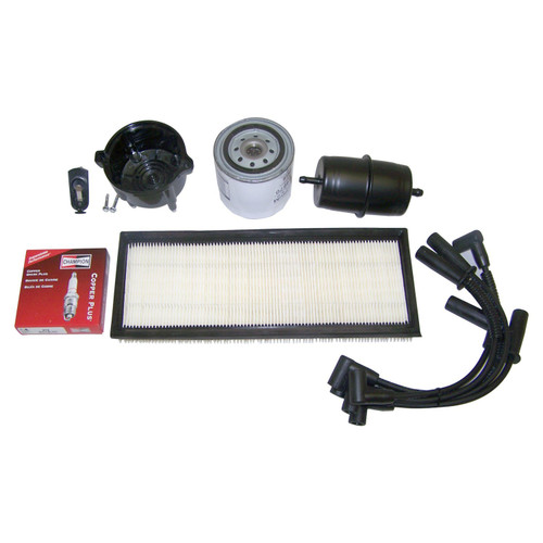 RT Off-Road TK13 Tune Up Kit for 1991-1993 Jeep YJ Wrangler w/ 2.5L Engine, w/ Standard Oil Threads, Includes Distributor Cap &