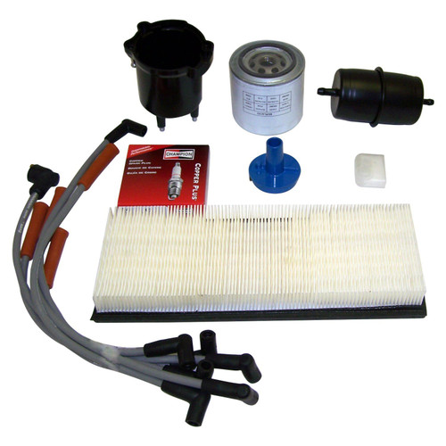 RT Off-Road TK12 Tune Up Kit for 1987-1990 Jeep YJ Wrangler w/ 2.5L Engine, w/ EFI, Includes Distributor Cap & Rotor, Air Filter