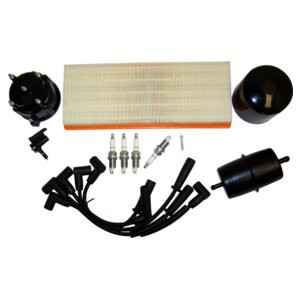 RT Off-Road TK14 Tune Up Kit for 1991-1993 Jeep YJ Wrangler w/ 2.5L Engine, w/ Metric Oil Filter Theads, Includes Distributor Cap &
