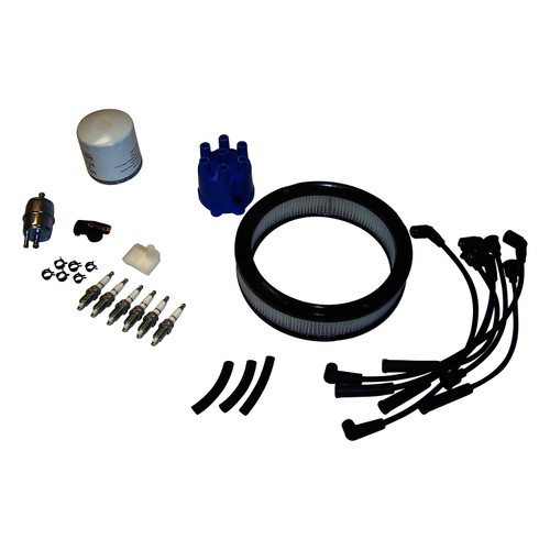 RT Off-Road TK1 Tune Up Kit for 1987-1990 Jeep YJ Wrangler w/ 4.2L Engine, Includes Distributor Cap & Rotor, Air Filter, Fuel Filter