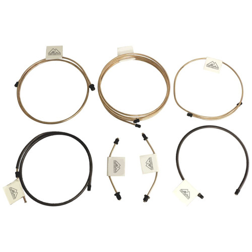 RT Off-Road RT31052 Complete Brake Line Kit for 1997-2006 Jeep TJ Wrangler w/o Unlimited Package w/o ABS w/ Dana 44 Rear Axle w/ Rear