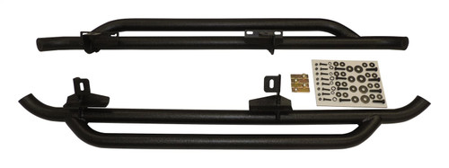 RT Off-Road RT20028 Rocker Panel Guard Set for 2007-2018 Jeep JK Wrangler w/ 2-Door, Heavy Duty Black Textured Side Guard Set