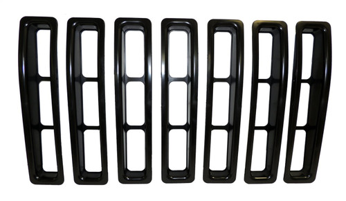 RT Off-Road RT26043 7-Piece Black Grille Insert Set for 1997-2006 Jeep TJ Wrangler