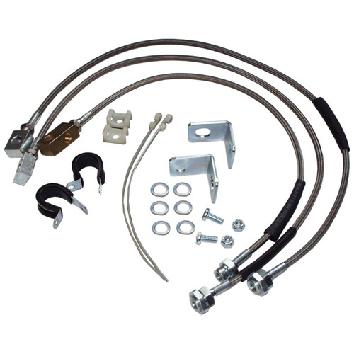 RT Off-Road RT31015 Stainless Steel Brake Hose Kit - Fits 1997-2006 Jeep