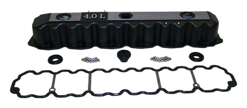 RT Off-Road RT35001 Black Aluminum Valve Cover Kit for Jeep 93-04 TJ, YJ Wrangler, 93-01 XJ Cherokee, 93-04 ZJ, ZG, WJ, WG Grand