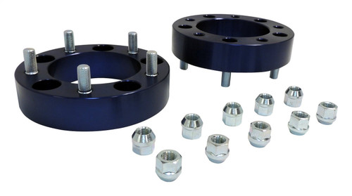 RT Off-Road RT32005 1.5" Wide Blue Anodized Wheel Spacer Set for 76-86 Jeep CJ-5, CJ-7, CJ-8, 5 on 5.5" bolt pattern, Includes 2