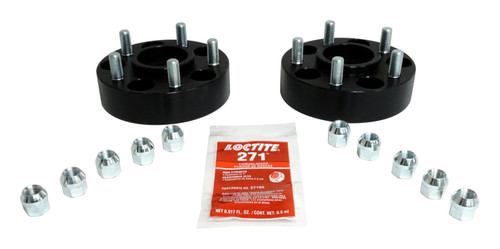RT Off-Road RT32012 1.5" Wide Black Anodized Wheel Spacer Set for Jeep 1987-2006 YJ, TJ Wranglers, 2002-2012 KJ, KK Liberty