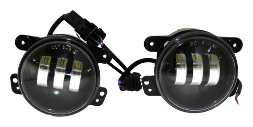 RT Off-Road RT28107 LED Fog Light Set for 2010-2012 JK Wrangler, 2013-2018 JK Wrangler w/ Plastic Bumper, 2011-2013 WK Grand