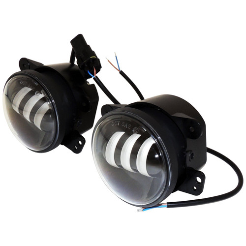 RT Off-Road RT28107 LED Fog Light Set Front Left & Right - Fits 2010-2012 Jeep JK Wrangler