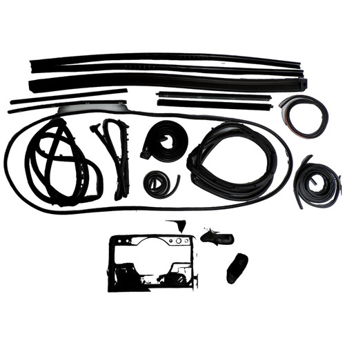 RT Off-Road YJWSK Complete Weatherstrip Kit for 1991-1995 Jeep YJ Wrangler, Includes Weatherstrips for Doors, Glass, Window, Cowl