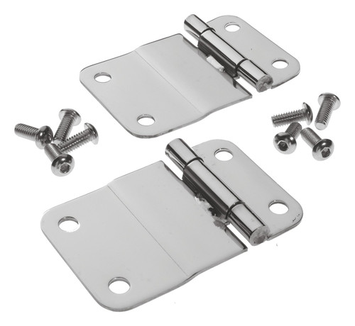 RT Off-Road RT34035 Polished Stainless Steel Lower Tailgate Hinge Set for 1976-1986 Jeep CJ-7, CJ-8, Includes Stainless Steel