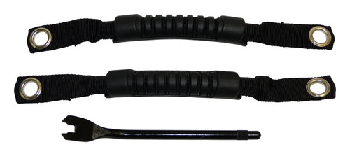 RT Off-Road RT27017 Interior Door Handle Kit for 1997-2006 TJ Wranglers, Incl. 2 Black Nylon & Rubber Handles
