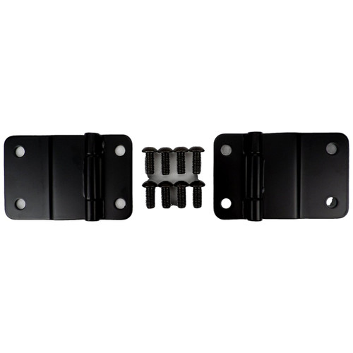 RT Off-Road RT34105 Matte Black Powder Coated Lower Tailgate Hinge Set for 1976-1986 CJ-7 & CJ-8