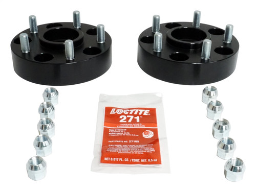RT Off-Road RT32013 1.5" Wide Black Anodized Wheel Spacer Set for Jeep 1999-2010 WJ, WG, WK, WH Grand Cherokee, 2006-2010 XK, XH