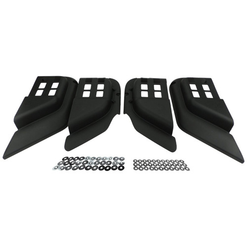 RT Off-Road RT27071 Front & Rear Plastic Door Pocket Set for 2007-2018 Jeep JK Wrangler w/ 4 Doors; Includes 4 Black Door Pockets to