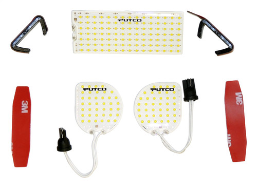 RT Off-Road RT28043 LED Dome Light Kit for 2011-2018 Jeep JK Wrangler w/ 4 Doors, Includes 3 Lights