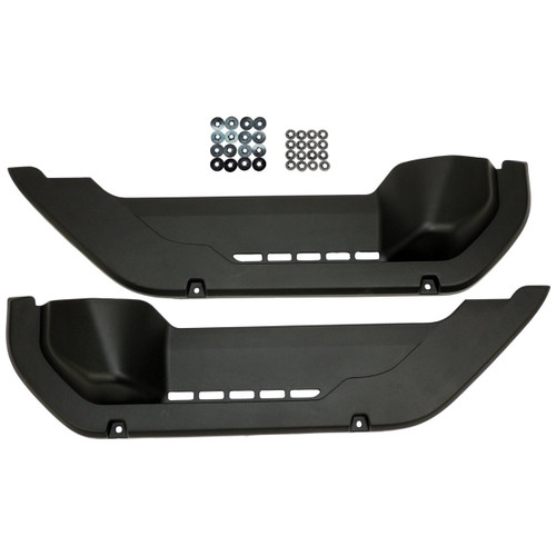 RT Off-Road RT27072 Front Plastic Door Pocket Set for 2018+ Jeep JL Wrangler w/ 2 Doors; Includes 2 Black Door Pockets to Replace the