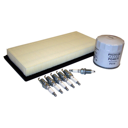 RT Off-Road TK50 Tune Up Kit for 2000-2001 Jeep XJ Cherokee w/ 4.0L Engine, Includes Spark Plugs, Oil Filter, and Air Filter