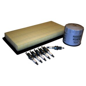 RT Off-Road TK50 Tune Up Kit for 2000-2001 Jeep XJ Cherokee w/ 4.0L Engine, Includes Spark Plugs, Oil Filter, and Air Filter
