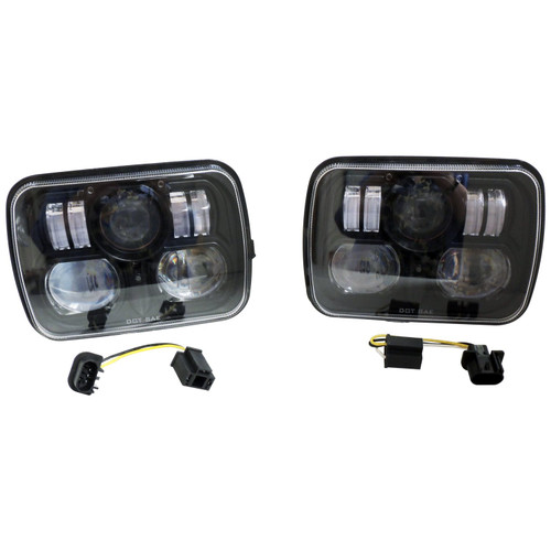 RT Off-Road RT28106 LED Headlight Kit Left & Right - Fits 1987-1995 Jeep SJ, J-Series