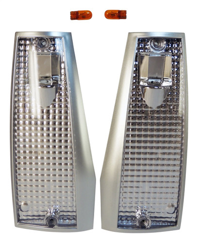 RT Off-Road RT28027 Clear Side Marker Light Kit for 1984-1996 XJ Cherokee w/o Duel Headlights and 1986-1992 MJ Comanche, Includes