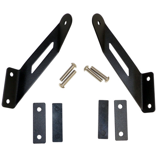 RT Off-Road RT28087 LED Light Bar Hood Bracket Set - Fits 2007-2018 Jeep JK Wrangler
