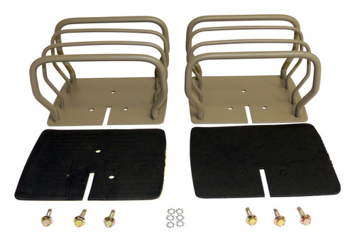 RT Off-Road RT34098 Titanium Finish Euro Style Tail Lamp Guard Set for 1976-1986 CJ-7, CJ-8, 1987-2006 YJ, TJ Wranglers, Includes 2