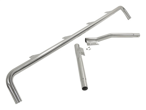 RT Off-Road RT28009 Stainless Steel Light Bar with 4 Light Tabs for 1976-1986 Jeep CJ-5, CJ-7, CJ-8, 1987-1995 YJ Wrangler, No Drill