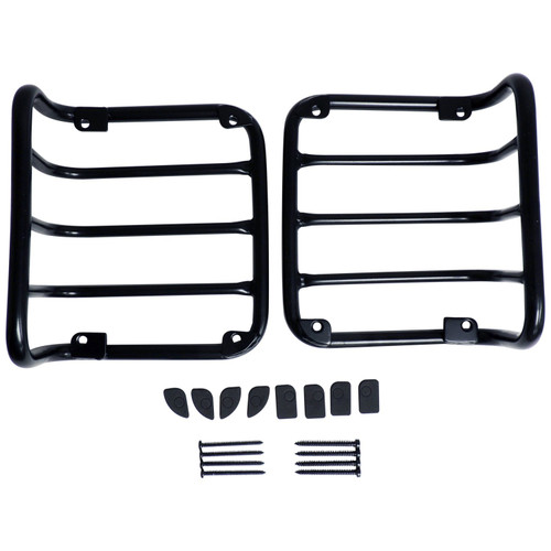 RT Off-Road RT34102 Tail Light Guard Set Left & Right - Fits 2007-2018 Jeep JK Wrangler, Stainless Steel