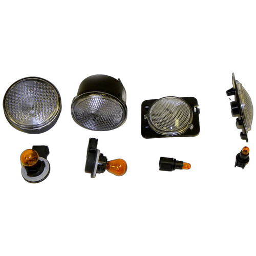 RT Off-Road RT28018 Parking & Side Marker Light Kit Front - Fits 2007-2013 Jeep JK Wrangler