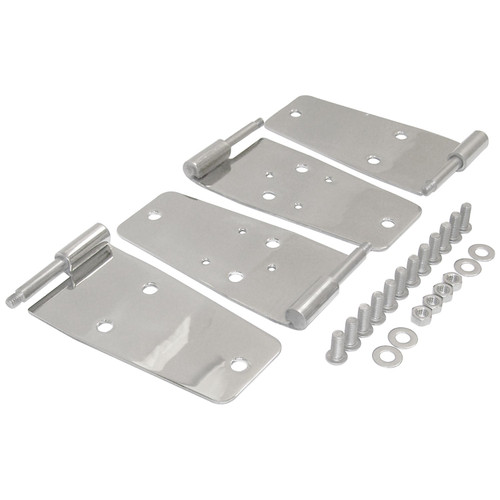 RT Off-Road RT34008 Door Hinge Set Front Left & Right Upper & Lower - Fits 1987-1993 Jeep YJ Wrangler