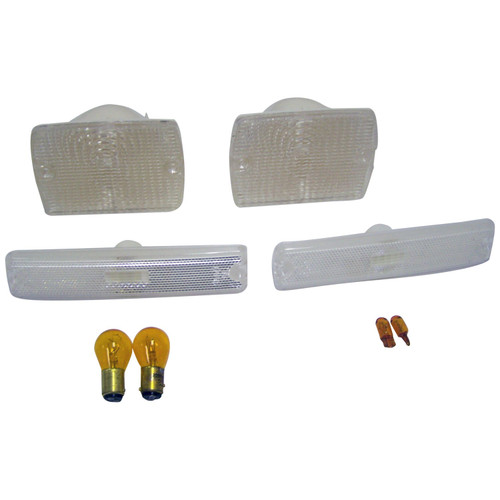 RT Off-Road RT28010 Parking & Side Marker Light Kit Front Left & Right - Fits 1987-1993 Jeep YJ Wrangler