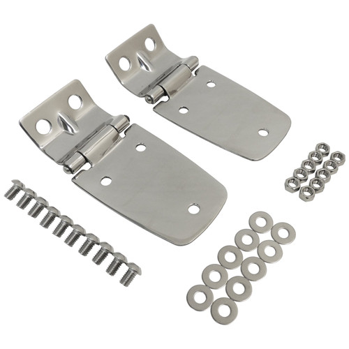 RT Off-Road RT34057 Hood Hinge Set Left & Right - Fits 1997-2006 Jeep TJ Wrangler