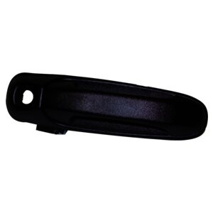Crown Automotive 55360333AF Left Front Door Handle w/ Key Hole for 02-07 Jeep KJ Liberty, Black Textured Finish - Black Metal, Plastic