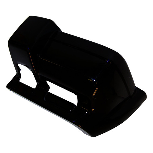 Crown Automotive 5DY00DX8AB Front Right Bumper End Cap for 1997-2001 Jeep XJ Cherokee, Gloss Black Finish - Black Plastic
