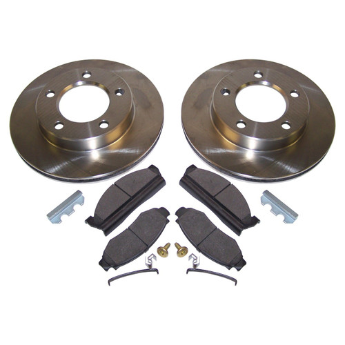 Crown Automotive 5358568RK Front Disc Brake Service Kit for Jeep 1978-1981 CJ-5, CJ-7, CJ-8 w/ 6 Bolt Flange, w/ 2-Bolt Caliper Plate