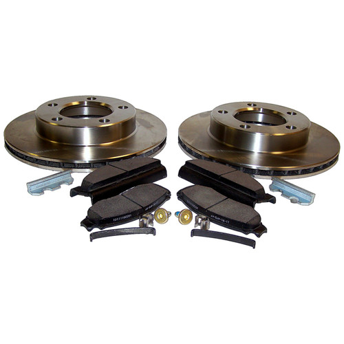 Crown Automotive 5358568RK Front Disc Brake Service Kit for Jeep 1978-1981 CJ-5, CJ-7, CJ-8 w/ 6 Bolt Flange, w/ 2-Bolt Caliper Plate