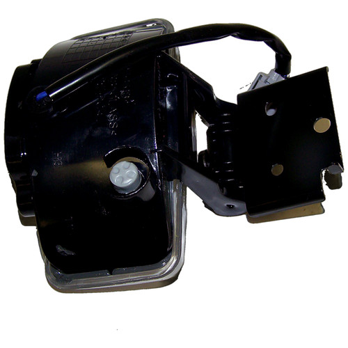 Crown Automotive 55155312 Right Fog Lamp for 1997-1998 Jeep ZJ Grand Cherokee, Black Metal Mount - Black, Clear Glass, Metal