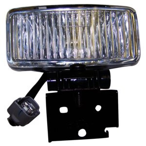 Crown Automotive 55155312 Right Fog Lamp for 1997-1998 Jeep ZJ Grand Cherokee, Black Metal Mount - Black, Clear Glass, Metal