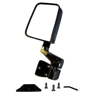 Crown Automotive 82201773C Left Manual Folding Mirror for 1987-1995 YJ Wrangler w/ Mirrors on Upper Door Hinge, 1997-2006 TJ Wrangler
