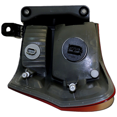 Crown Automotive 55079421AF Left Tail Light Assembly for 2011-2013 WK Grand Cherokee, Includes Bulbs - Clear, Red Plastic