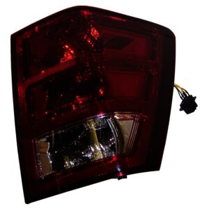 Crown Automotive 55156614AE Right Tail Lamp for 2005-2006 WK Grand Cherokee, Includes Bulbs & Harness - Clear, Red Plastic