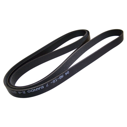 Crown Automotive 53013298AA Accessory Drive Belt for Select Jeep 1997 TJ Wrangler RHD w/ 2.5L, 4.0L w/ Power Steering, 2008-2010 WK Gr.