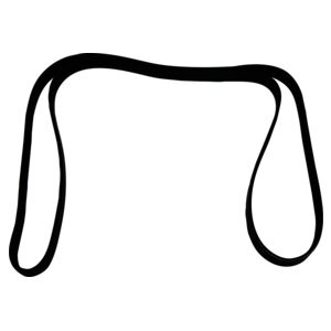Crown Automotive 53013209AC Accessory Drive Belt for 00/06 TJ Wrangler w/ 2.5, 4.0L Engine, w/o Air Conditioning, 6 Ribs, 75.0" Long
